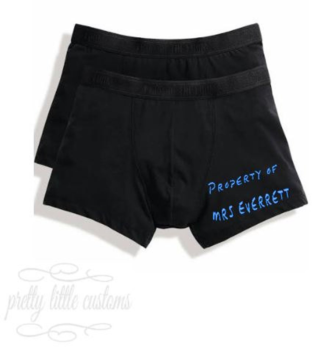 Personalised Mens Boxer Briefs property of your Name - Etsy