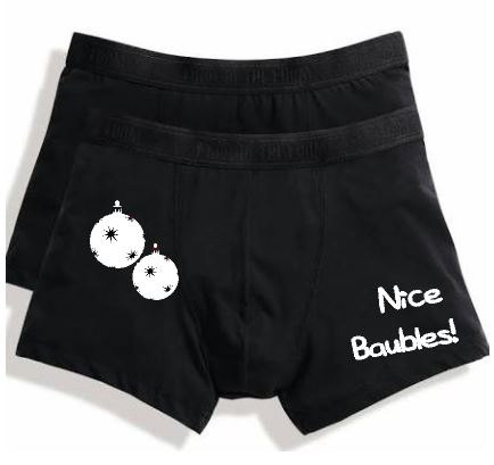 Funny Joke Rude Mens Boxer Briefs nice Baubles Xmas Etsy