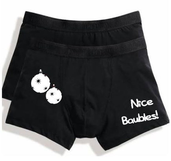 Funny Joke Rude Mens Boxer Briefs nice Baubles Xmas - Etsy New Zealand Funny Joke Rude Mens Boxer Briefs nice Baubles Xmas - Etsy New Zealand