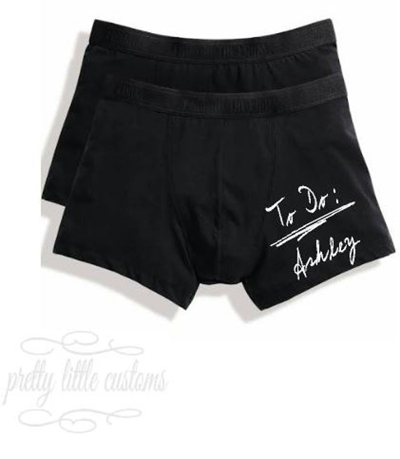 Personalised Mens Boxer Briefs to Do: Your Name Funny/joke