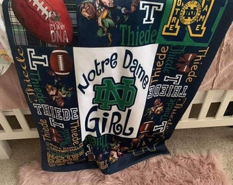 notre dame baby blanket