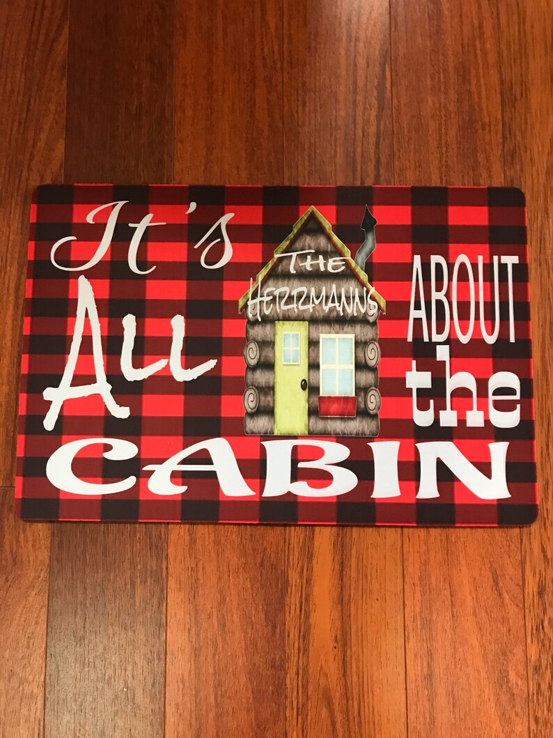 Rustic Cabin Lodge Custom Personalized Name Monogram Etsy