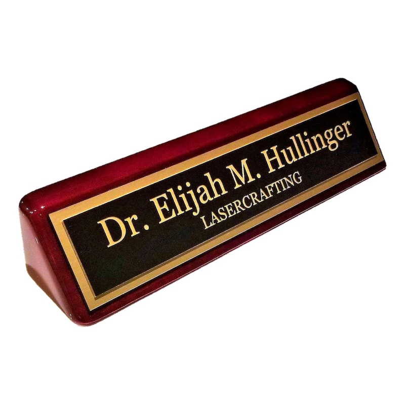 Name Plate in Wood - Etsy
