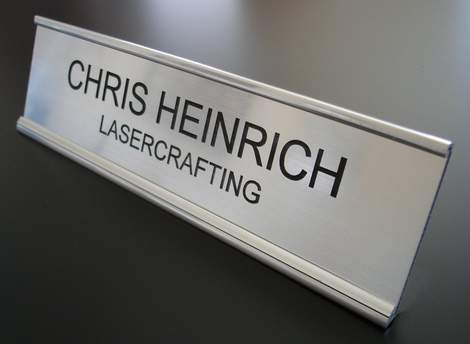 Personalized Office Name Plate With Holder 2x8 Etsy