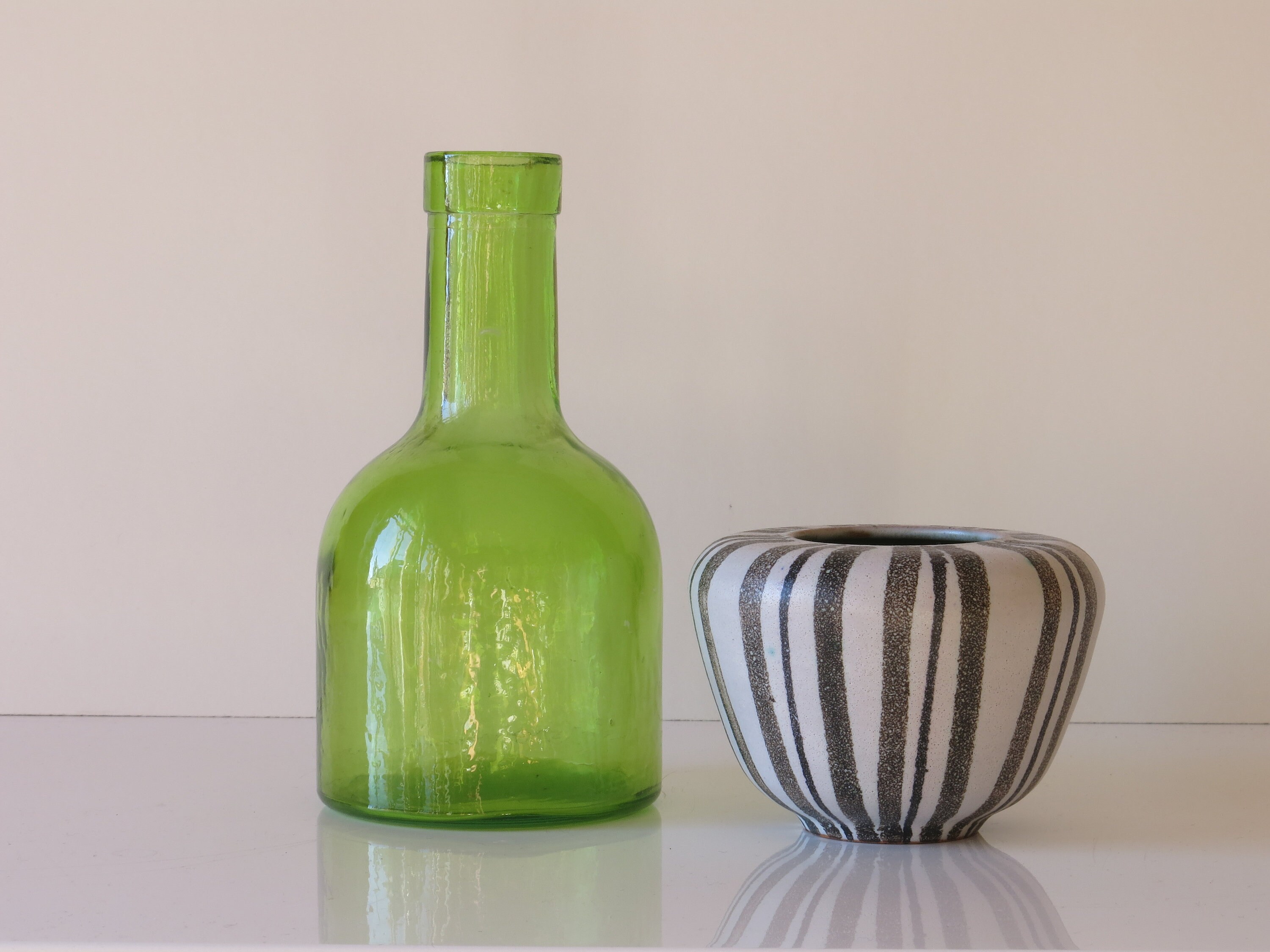 Vase en verre vintage Etsy