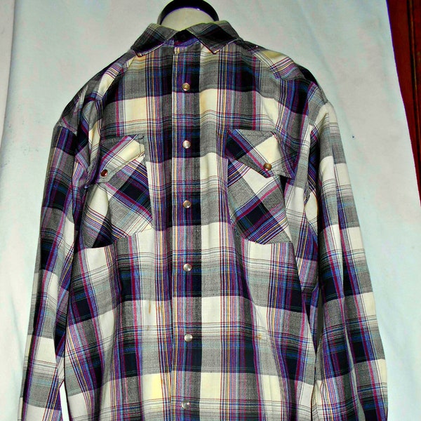 Pendleton Shirt, Pendleton Western Shirt, Pendleton Plaid Shirt, Pendleton Wool Shirt, Pendleton Wool Western Plaid Shirt, Black Pendleton