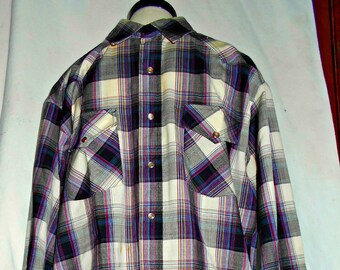 Pendleton Shirt, Pendleton Western Shirt, Pendleton Plaid Shirt, Pendleton Wool Shirt, Pendleton Wool Western Plaid Shirt, Black Pendleton