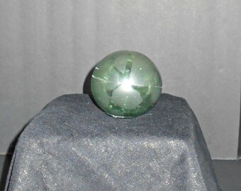Antique Aqua Fishing Float,Hand Blown Glass Fishing Float,Antique Glass Fishing Float,Antique Japanese Fishing Float,Aqua Fishing Float