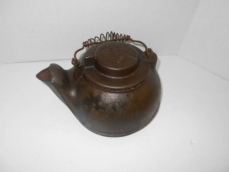 Wagner Ware Sidney Ohio Cast Iron Tea Kettlewagner Ware Cast Etsy