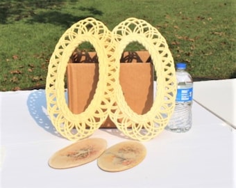 Home Interior Pair Oval Lattice Frames,Home Interior Oval Pictures,Home Interior Oval Pictures Frames,Oval Lattice Picture Frame,Oval Frame