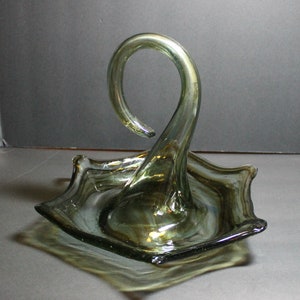 Murano Blown Glass Dish,Murano Glass Dish,Murano Glass Candy Dish,Unique Blown Glass Dish,Murano Style Glass,Murano Style Glass Dish,Murano