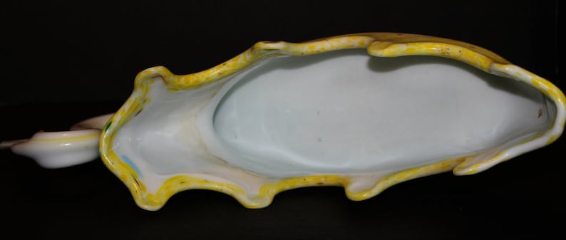 Hand Blown Glass Swan,Glass Swan Planter,Murano Glass Swan,Art Glass Swan Dish,Swung Glass Swan Dish,Murano Swan Planter,Murano Swan Planter