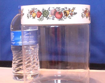 96 oz Pyrex Glass Container,Pyrex Glass Storage,Spice of Life Container,Corning Ware Conister,Pyrex Canister,Storage Canister,Glass Canister