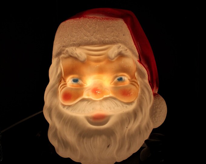 Plastic Outdoor Santa Face,plastic Outdoor Lighted Santa Face,santa