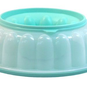 Tupperware Jello Mold Container,Tupperware Aqua Jello Mold,JelNServe,6 Cup Ring Mold,Tupperware 1201B6 1203B6,Salad Ice Ring Mold,Jello Mold