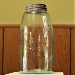 Half Gallon Mason Aqua Jar,Half Gallon Mason 1858 Glas,Half Gallon No Schulter Aqua Jar,Mason Aqua Glas,Blaues Half Gallon Mason Glas,Port Glas