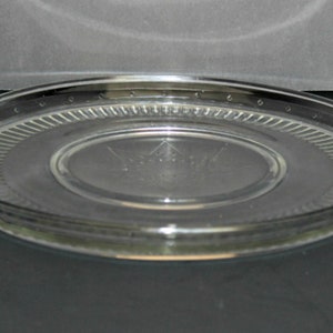 11&quot; Independence Glass Platter,Independence Glassware,Clear Glass Serving Plate,Clear Glass Serving Dish,Clear Glass Cake Dish,Glass Platter