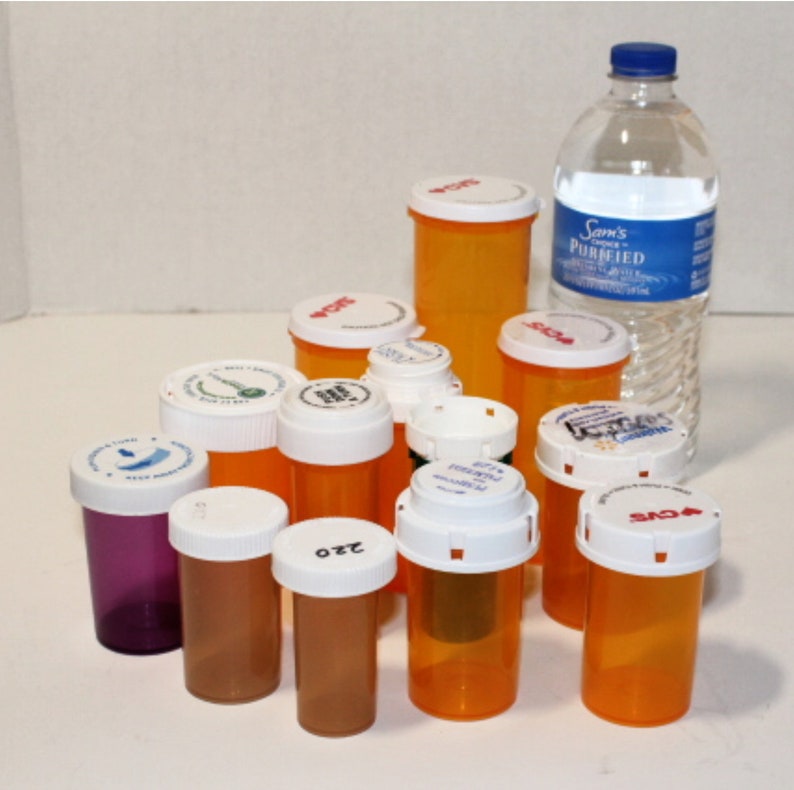 Empty Mixed Pill Bottleempty Pill Bottles Mixed Sizesempty Etsy UK