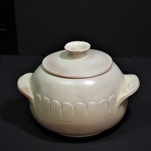 Frankoma Pottery,Frankoma Covered Dish,Frankoma Covered Terrine,Frankoma Desert Gold,Frankoma Casserole Tan Beige Casserole mit Deckel,Taureen