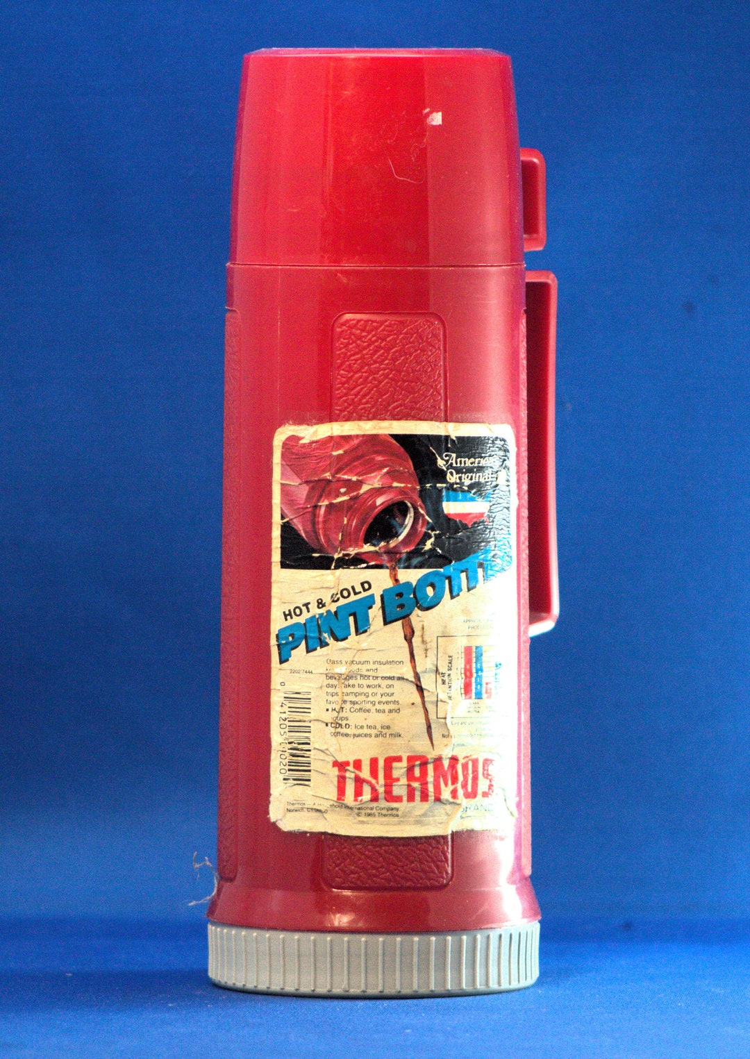 Vintage Pint Size Thermos,vintage Thermos,red Thermos,pint Thermos,hot