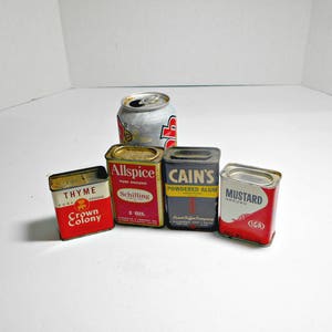 Old Spice Tins,Old Metal Spice Tins,Cardboard Spice Tins,IGA Spice Tins,Cains Spice Tin,Schilling Spice Tin,Crown Colony Spice Tin,Spice Tin