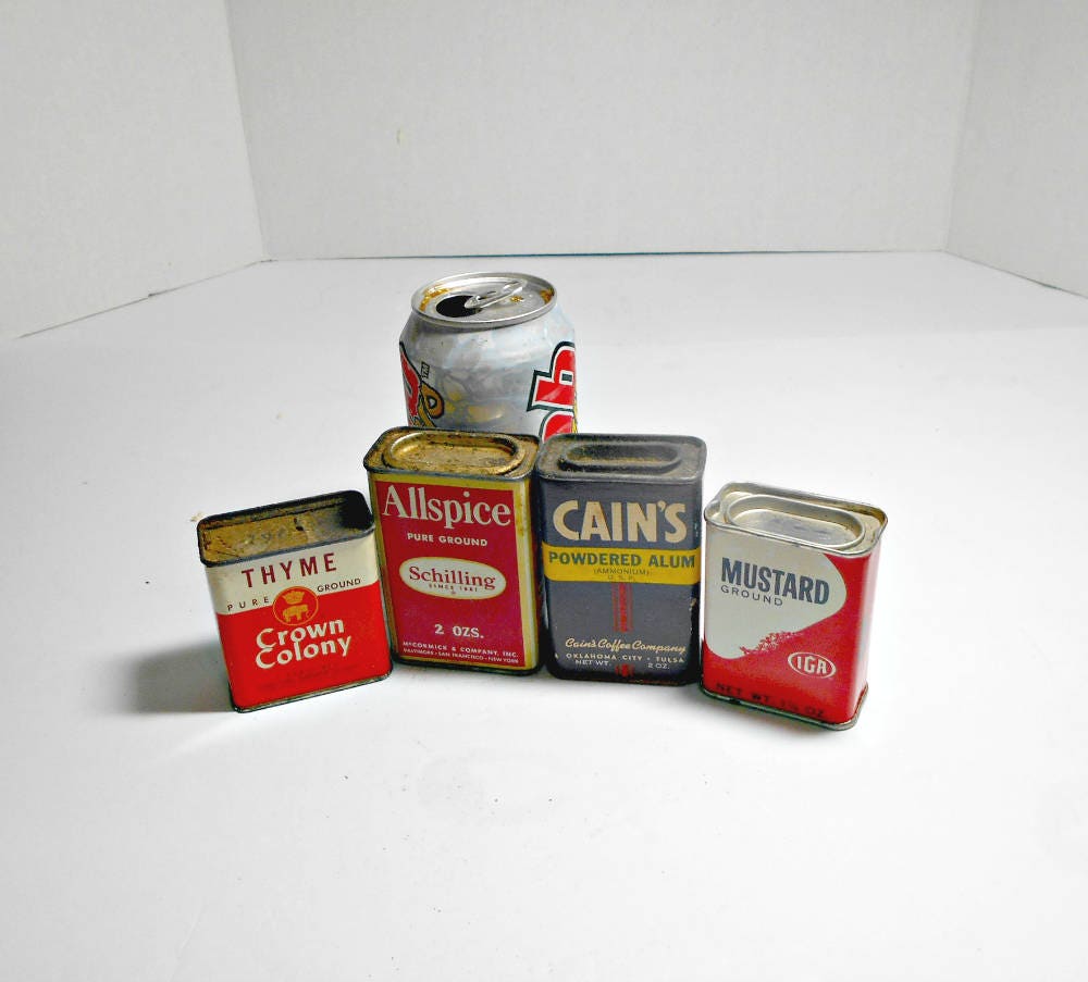 Old Spice Tins old Metal Spice Tins cardboard Spice Tins iga Spice Tins cains Spice Tin schilling Spice Tin crown Colony Spice Tin spice Tin Etsy UK