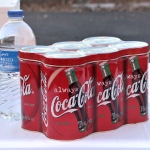 Coca Cola 6 Pack Tin,CocaCola Tin Metal Container,Coke Cola Tin,Coke Tin,Coke Metal Tin,Coca Cola Tin,Coke Collectible,Coca Cola Collectible
