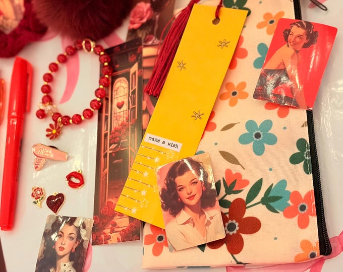 Featured listing image: Vintage Pin-up  Bookish Bundle Gift