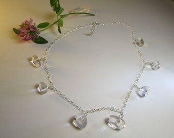 7 Quartz with Sterling Silver Necklace