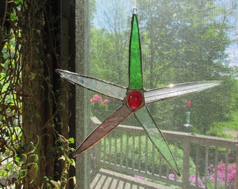 stained glass "star-flower"