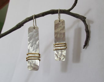 Mixed metal earrings