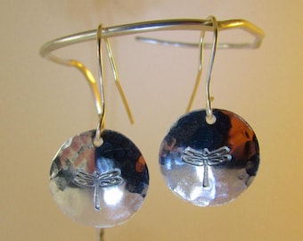 Dragonfly dangle earrings.