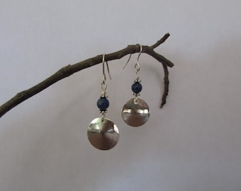 Sterling silver and Lapis Earrings