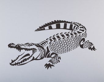 Crocodile Vinyl wall sticker decal art. (# 269)