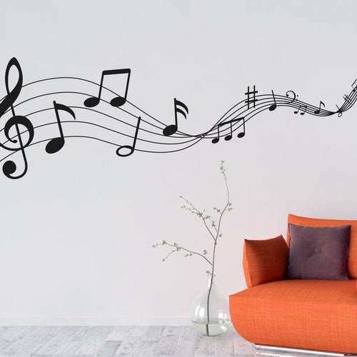 Music is Life Wall Art Quote PVC Decal Wall Art Sticker Etsy