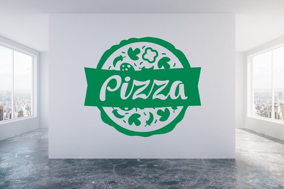 Pizza Shop Wall/Window Shop vinyl decal sticker. Various colours and size options.(#221)