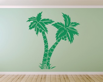 Palm Tree Wall Sticker Decal Art. Any colour and a choice of sizes.(#146)