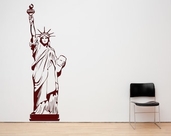 Statue of Liberty, New York. Vinyl wall art decal sticker quote. Any colour and size.