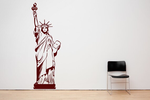 Statue of Liberty, New York. Vinyl wall art decal sticker quote. Any colour and size.