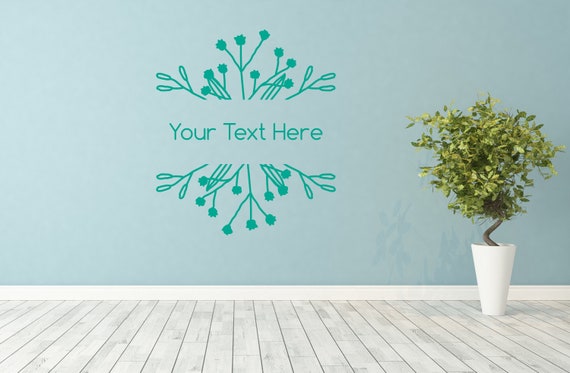 Custom Florist Flower Garden Centre Shop. Wall/Window Shop art, vinyl decal sticker. Various colours and size options.(#296)