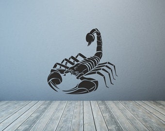 Scorpion Silhoutte Wall Sticker Decal Art. Any colour and a choice of sizes.(#154)