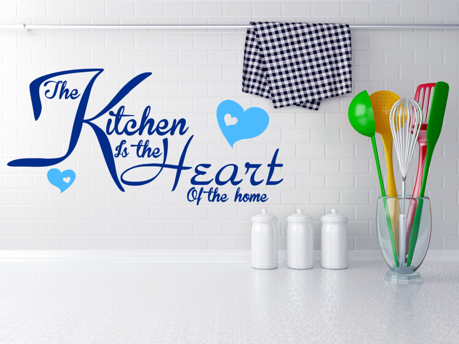 The KTCHEN s the Heart of A Home Wall Art Stcker, Vnyl Decal