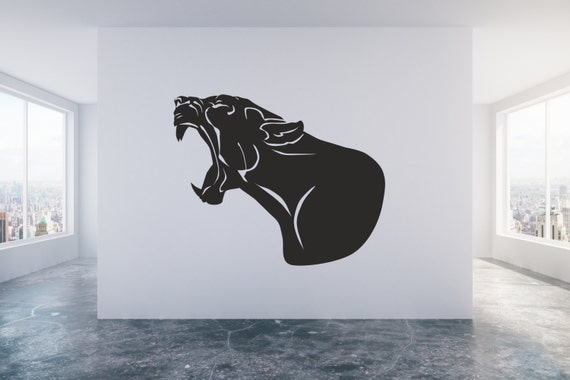 Panther Puma Head, Any Size and Colour, Decal Sticker Art.(#150)
