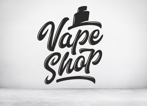Vape Shop. Electronic Cigarette, Wall/Window Shop art, vinyl decal sticker.(#267)