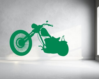 Easy Rider Style Motorcycle Motorbike. Choppervinyl Wall Art | Etsy