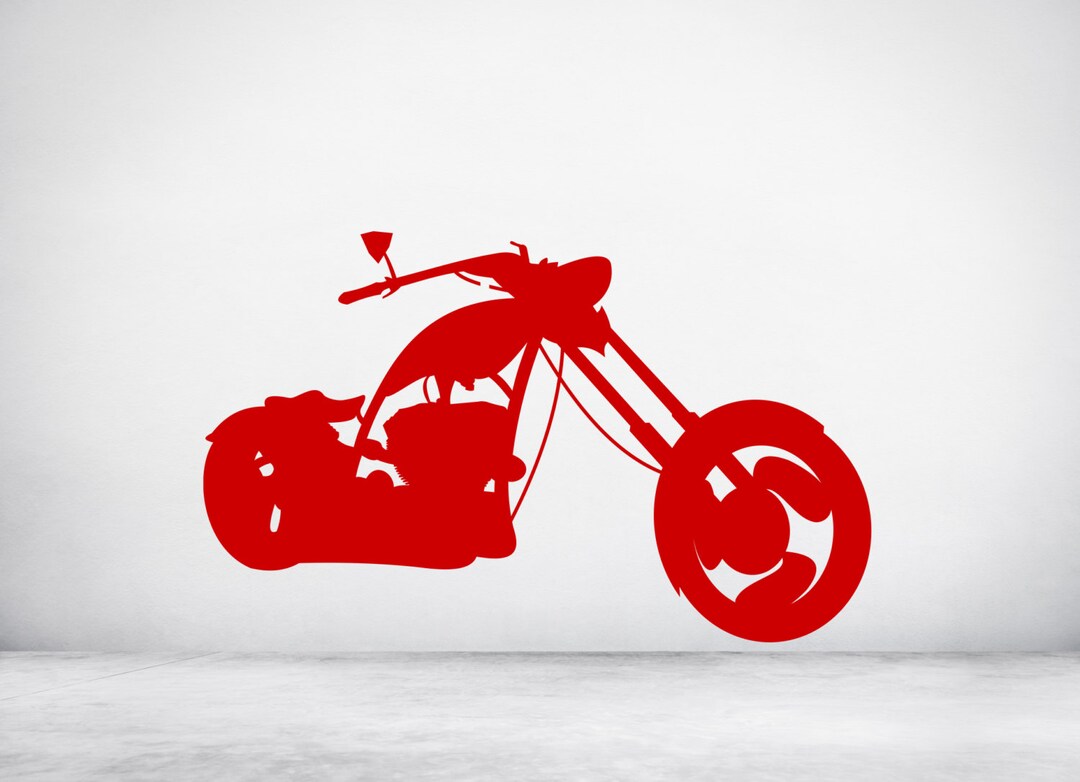 Easy Rider Style Motorcycle, Motorbike. Chopper,vinyl Wall Art Decal ...