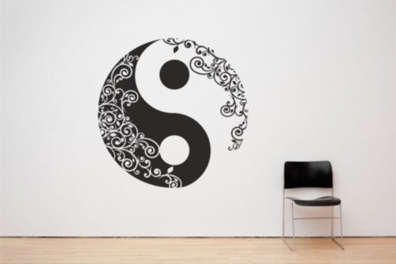 Yin and Yang Taoism/Daoism Symbol, Any Size and Colour, Decal Sticker Art.(#156)