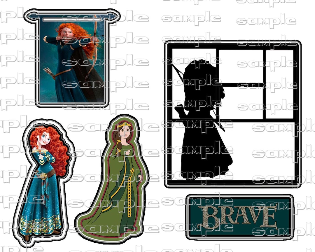 Disney Brave 5 Pc Qqy Scrapbook Embellishment Paper Die Cut Page Piece ...