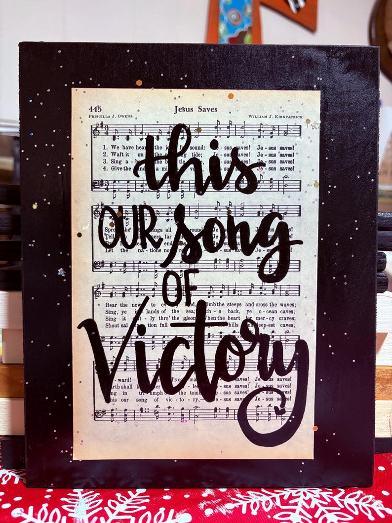 Scripture In Gold Lettering Hand-lettered Hymnal Scripture Art: Gold Glitter Christian Gift - Etsy