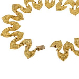 Awe Inspiring Vintage Ilias Lalaounis 22k Gold Ivy Leaf Necklace